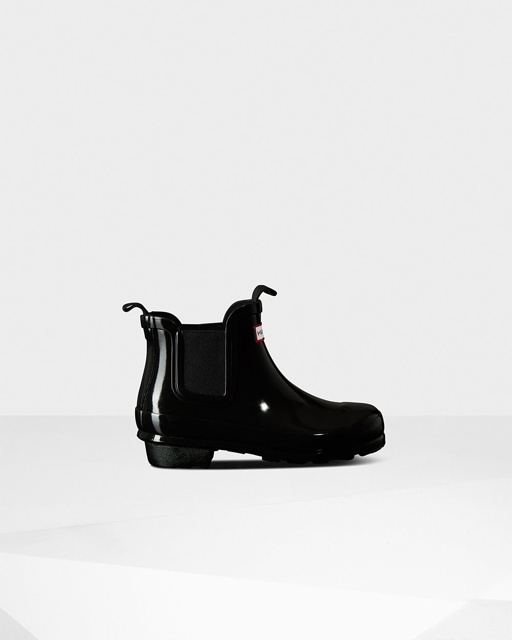 Botas Chelsea Hunter Niños - Original Big Gloss - Negros - TWUJXNL-63